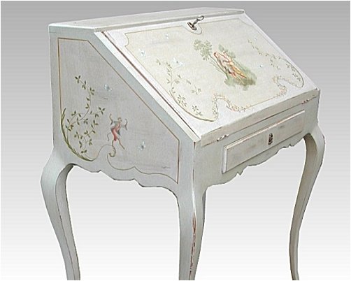 meuble secretaire peint